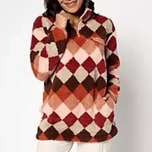 Koolaburra by UGG Cozy Sherpa 1/4 Zip Pullover